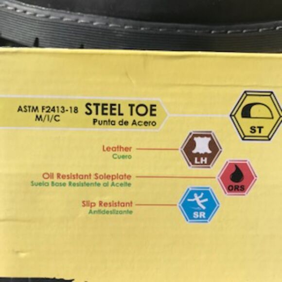 Steel Toe Boots . Size: 14 . Pull On Leather . Herman Survivors . New in Box - Picture 9 of 9